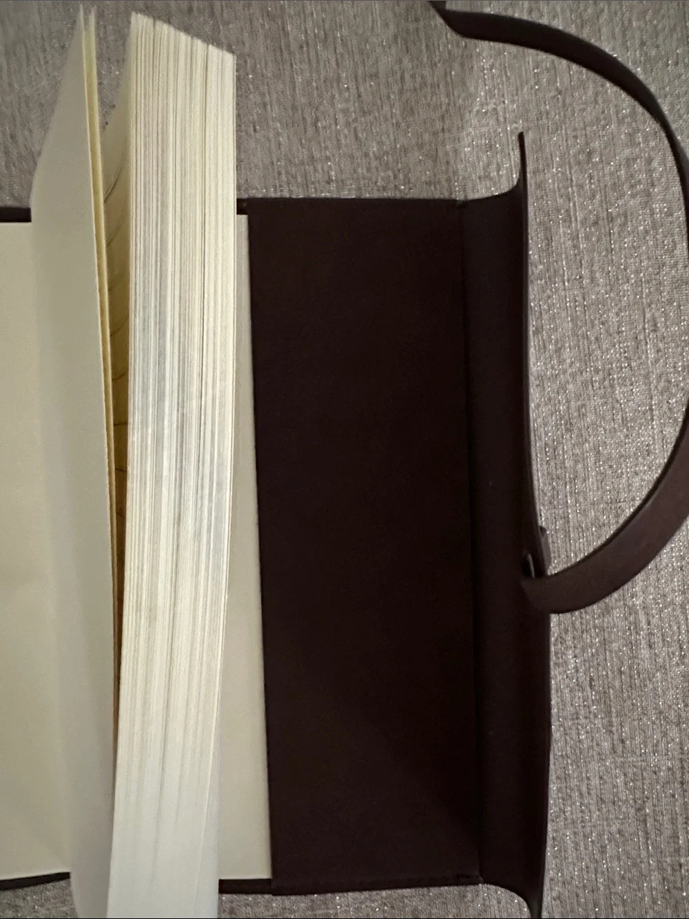 Dark Brown Leather Journal Envelope Notepad Wrap Around Closure Like New